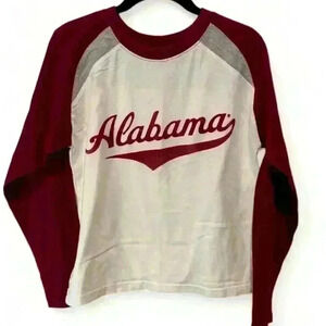 Alabama Crimson Tide Men's Long Sleeve Raglan T-Shirt Size M